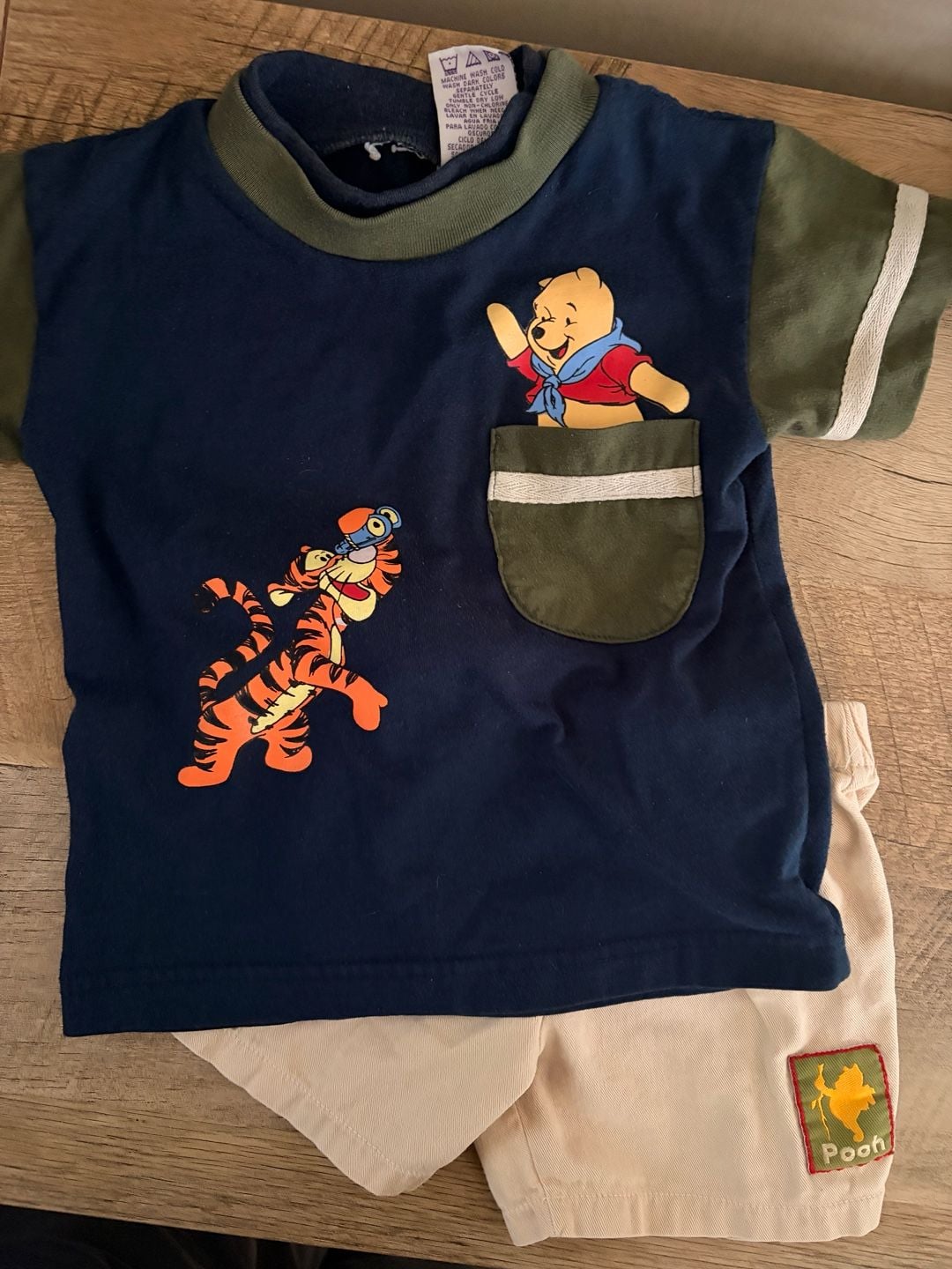 Vintage Disney Winnie the Pooh and Tigger Toddler 2T Outfit Set 1