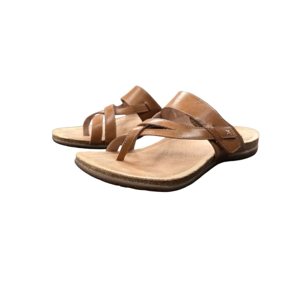 Taos Perfect Sandal Tan Leather Sz. US9 2