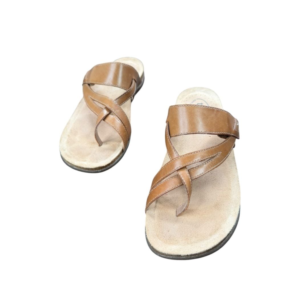 Taos Perfect Sandal Tan Leather Sz. US9 3