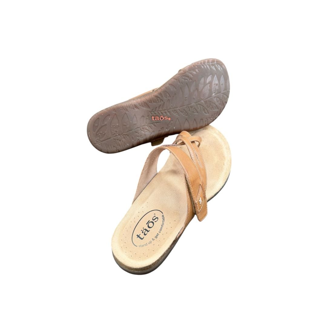 Taos Perfect Sandal Tan Leather Sz. US9 7