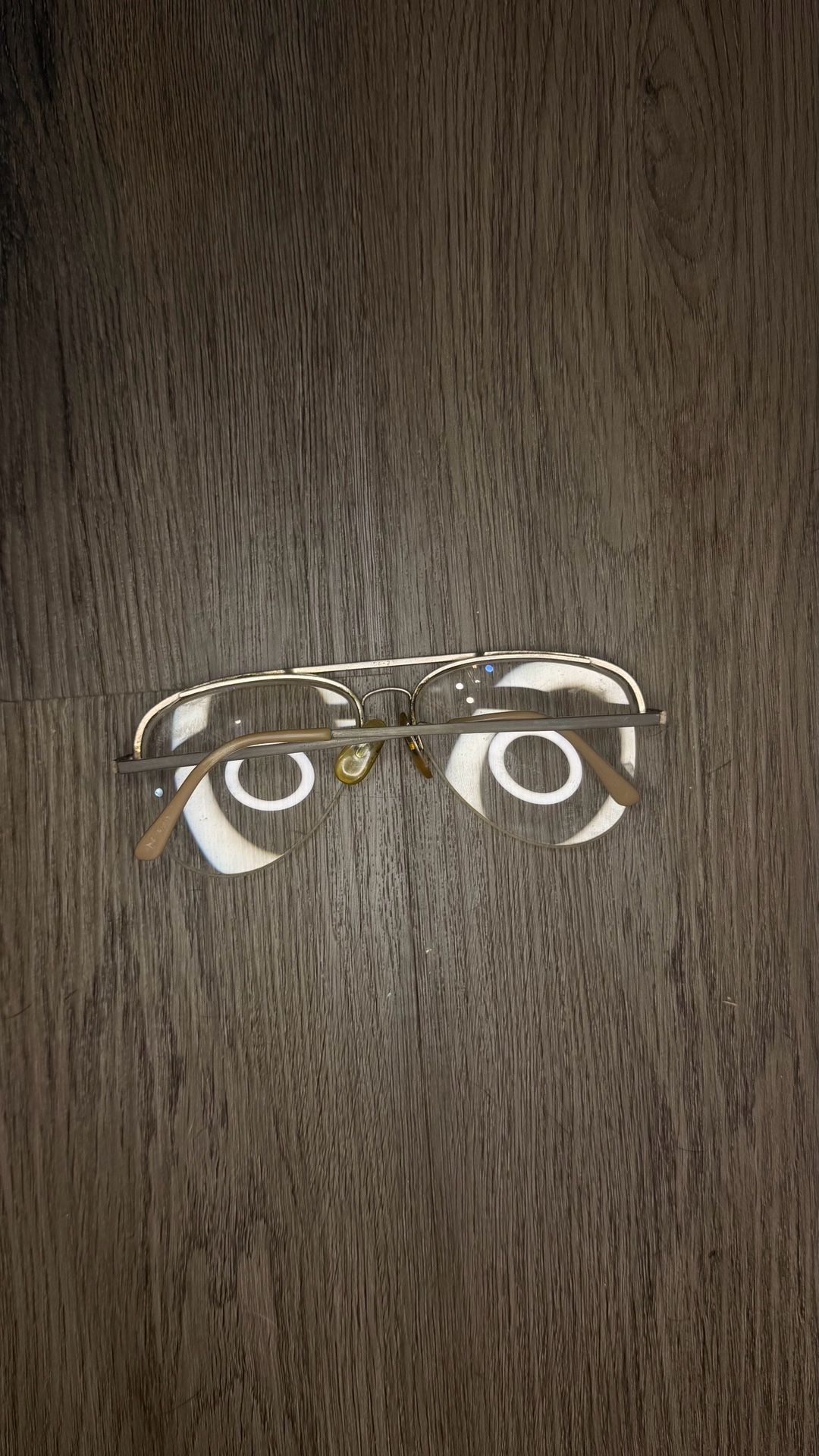 JM Oxford Sterling Optical Aviator Eyeglasses 54-23 Silver Metal Frame vintage 3