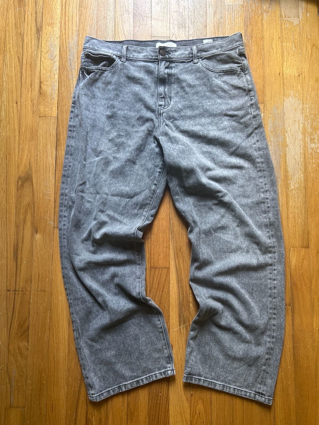Pacific Sunwear Baggy Jeans Size 36x32 Gray Wash Denim 2