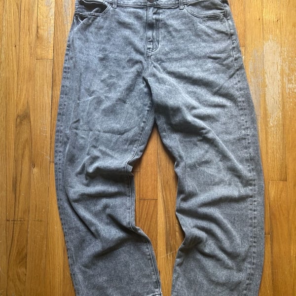 Pacific Sunwear Baggy Jeans Size 36x32 Gray Wash Denim