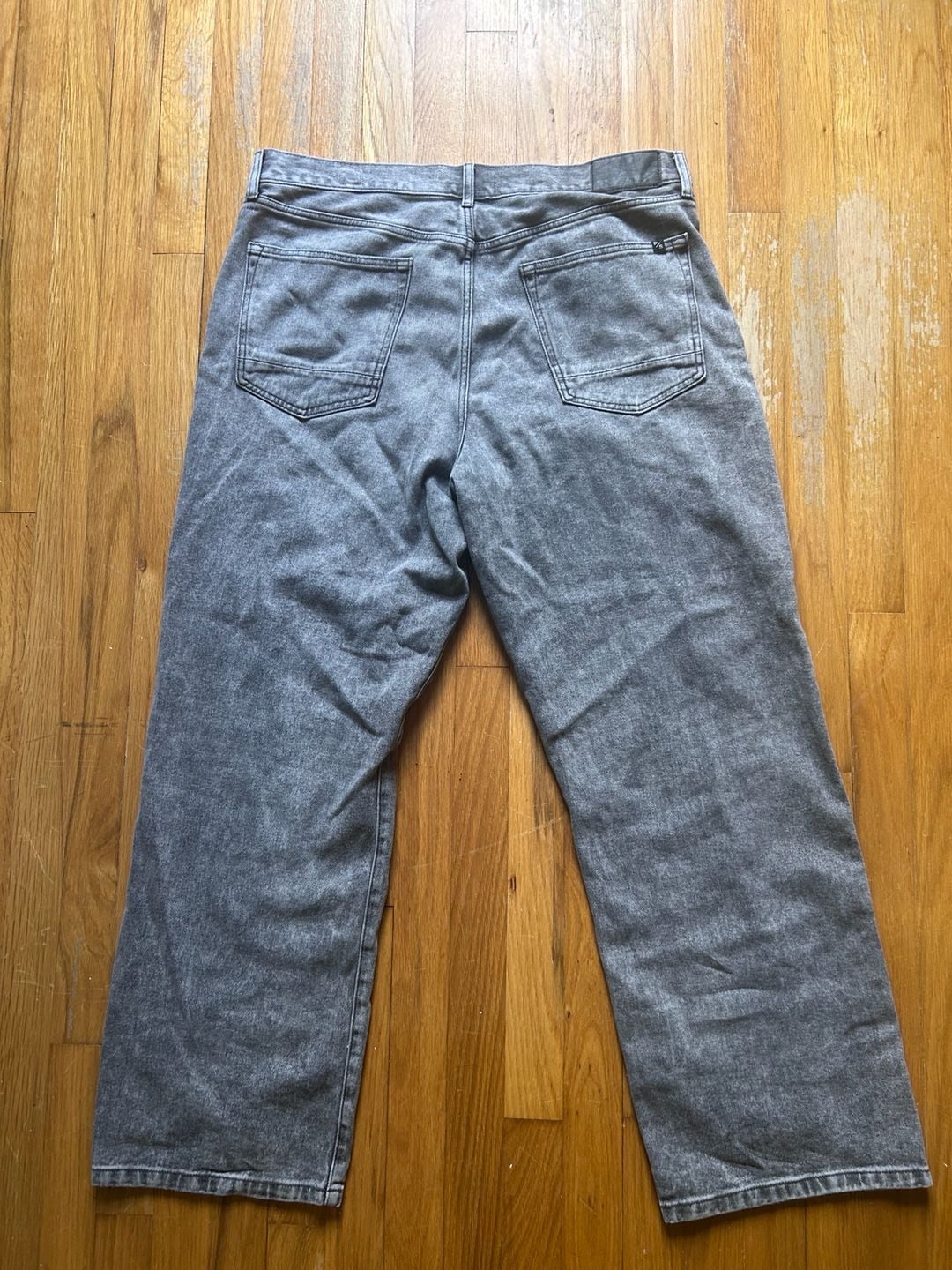 Pacific Sunwear Baggy Jeans Size 36x32 Gray Wash Denim 3