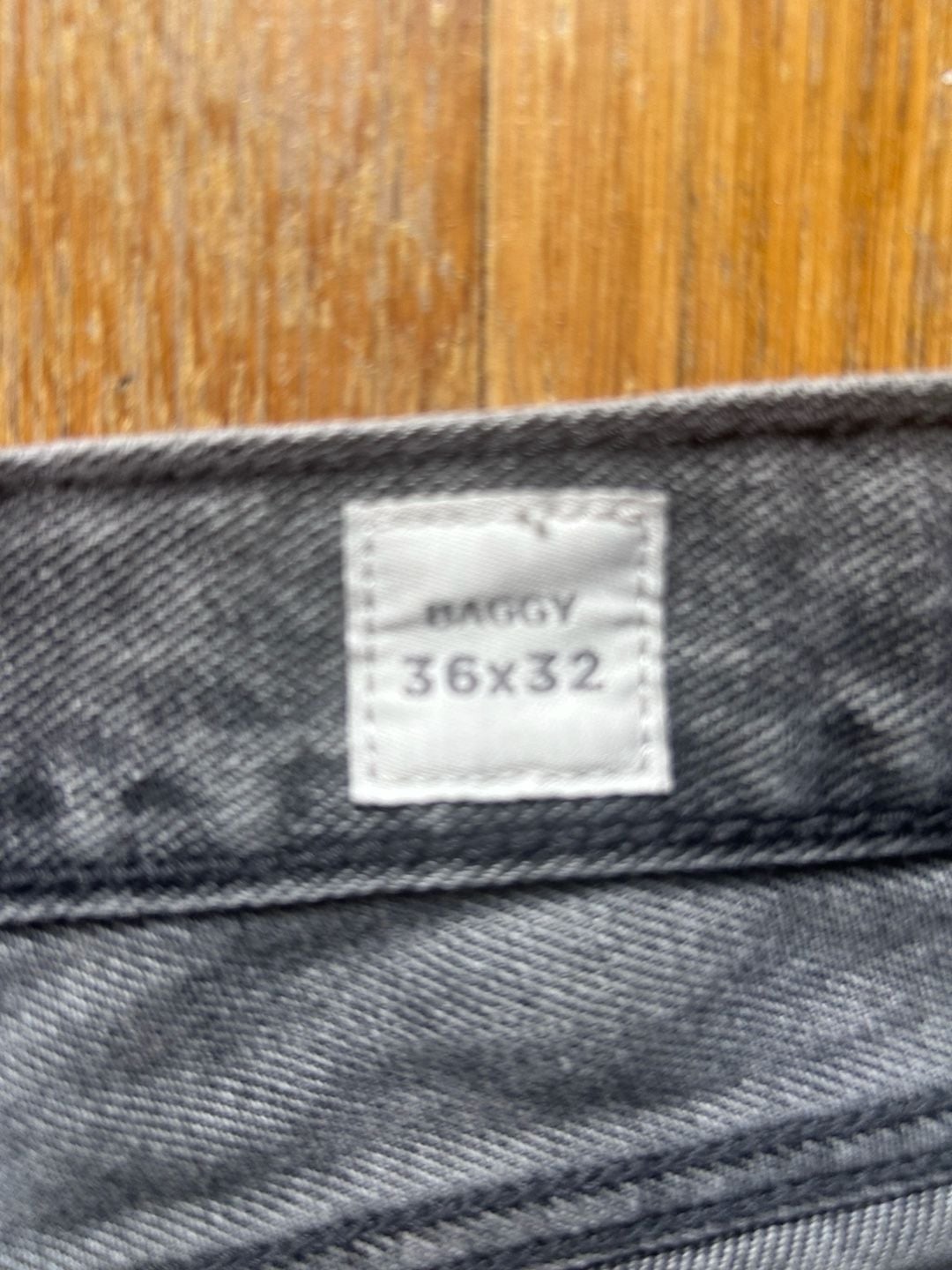 Pacific Sunwear Baggy Jeans Size 36x32 Gray Wash Denim 5
