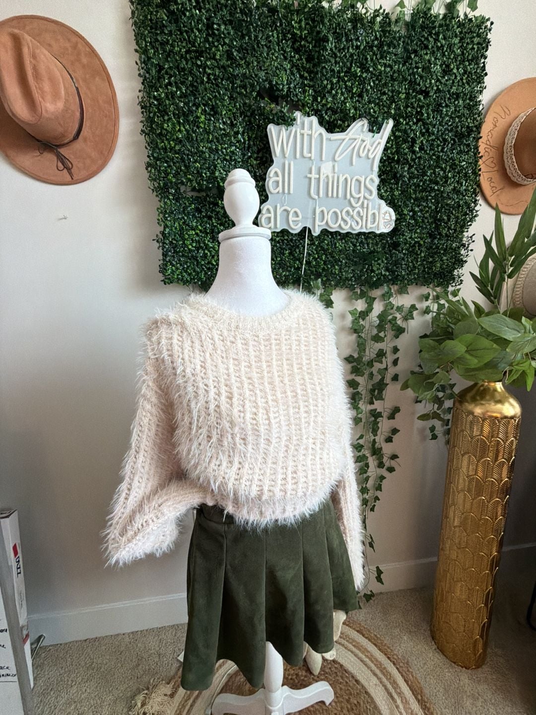Universal Thread Cream Fuzzy Knit Pullover Sweater XL 3