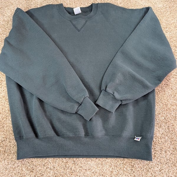 Russell Athletic Vintage 90s Crewneck Sweatshirt Dark Green