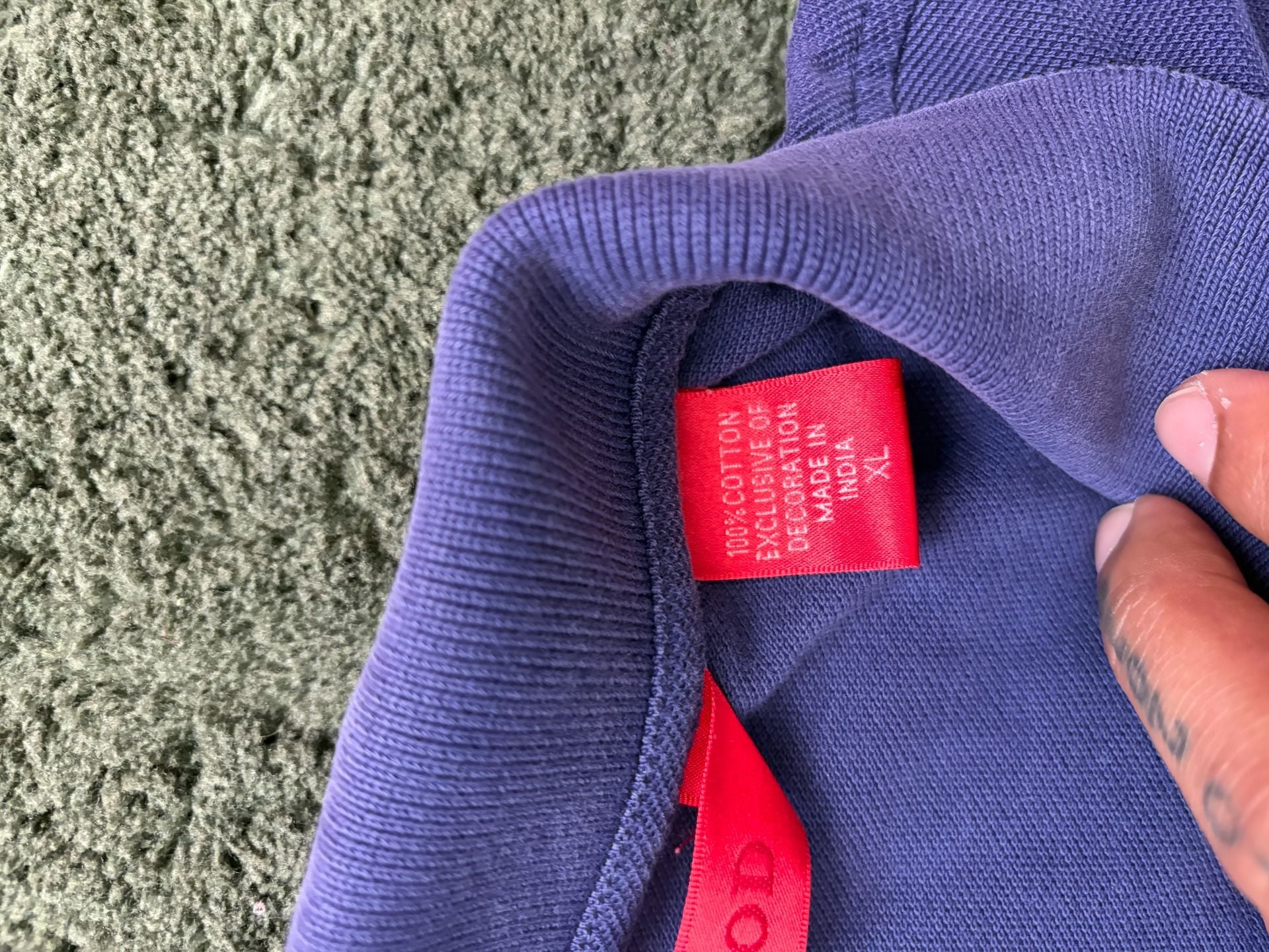 IZOD Norway Flag Polo Shirt Purple 7