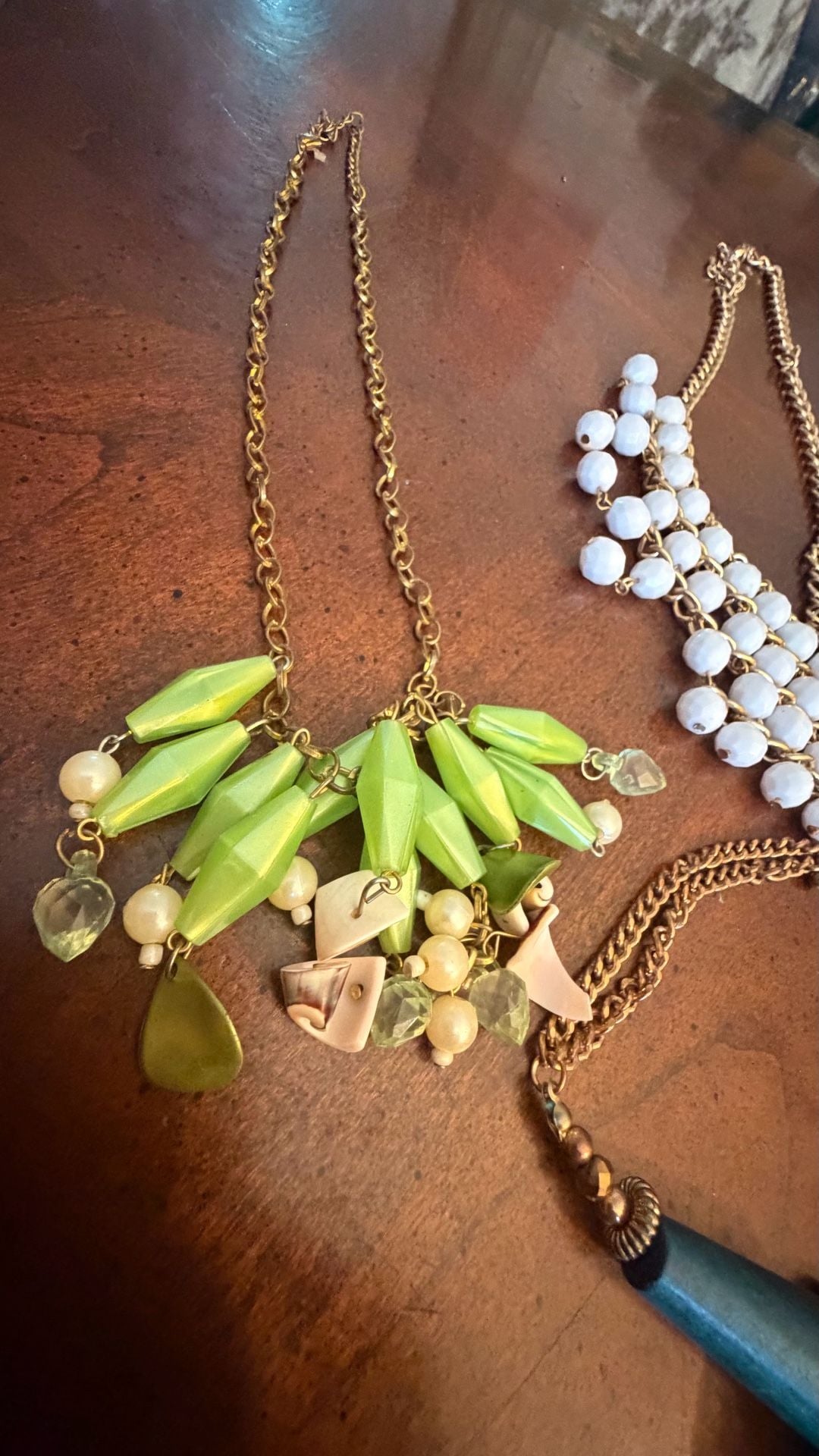 Assorted Vintage Statement Necklaces Lot of 6 2