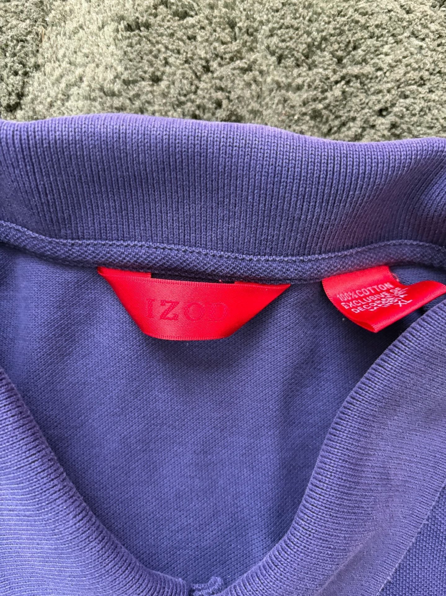 IZOD Norway Flag Polo Shirt Purple 6