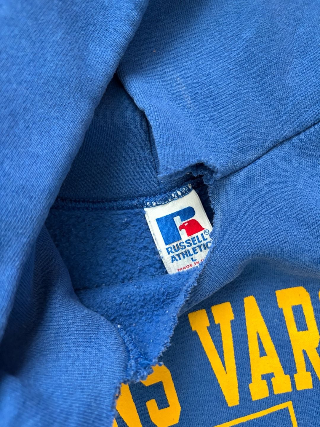 Vintage Russel Elkins Varsity Swimming Hoodie Blue 8