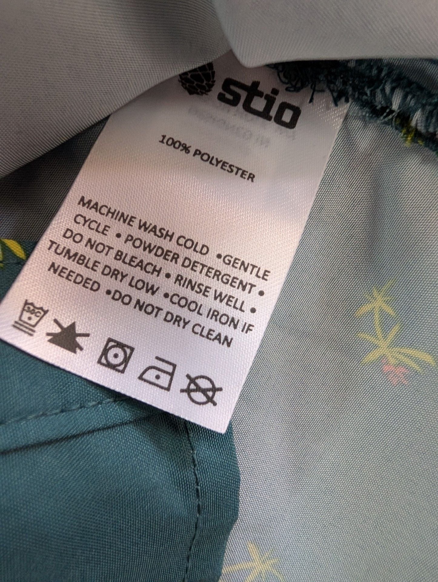 Stio Long Sleeve Button Down Shirt Size Large Green Floral Print 5