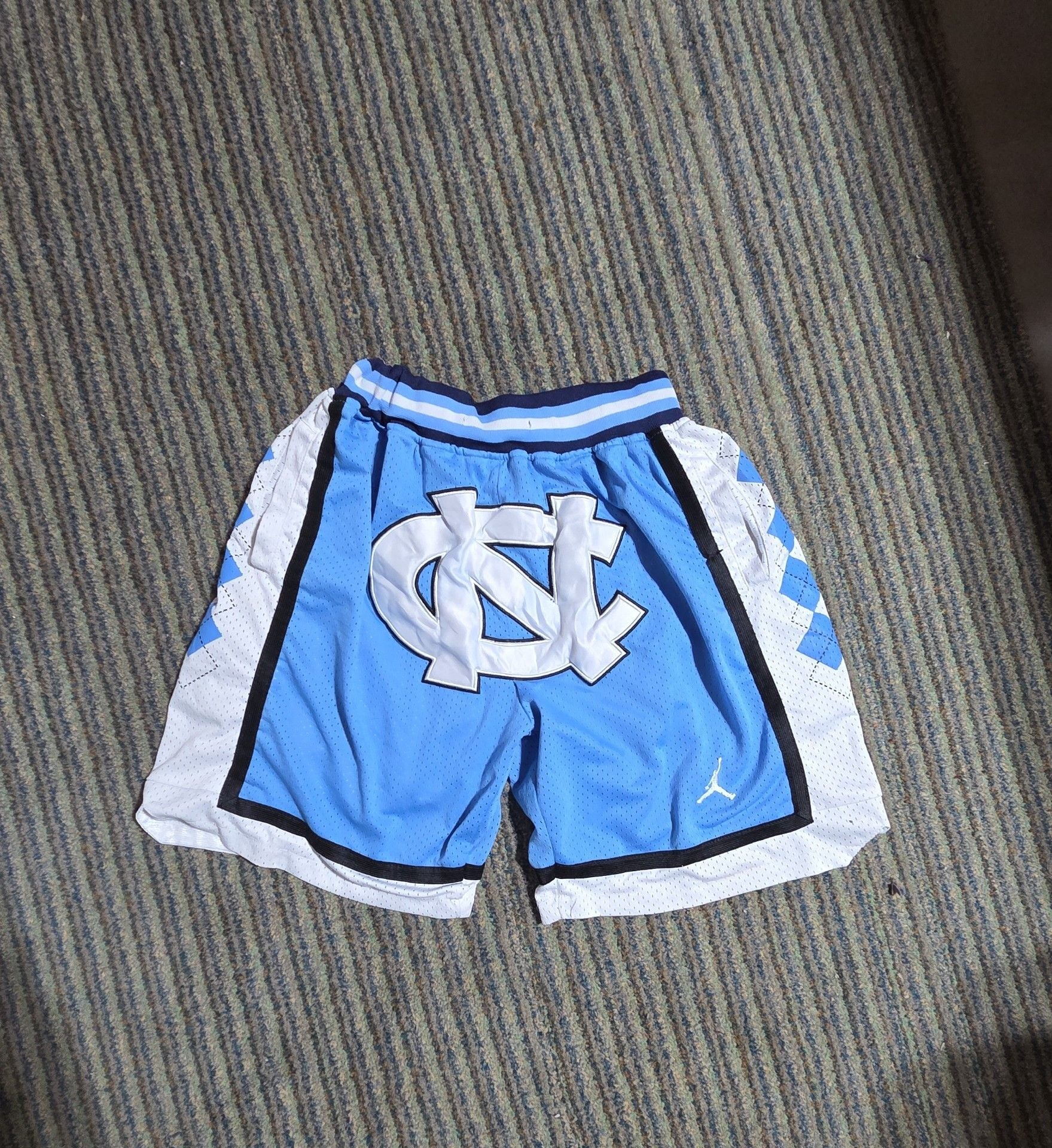 Just Don x Jordan UNC Tar Heels Basketball Shorts Blue 2