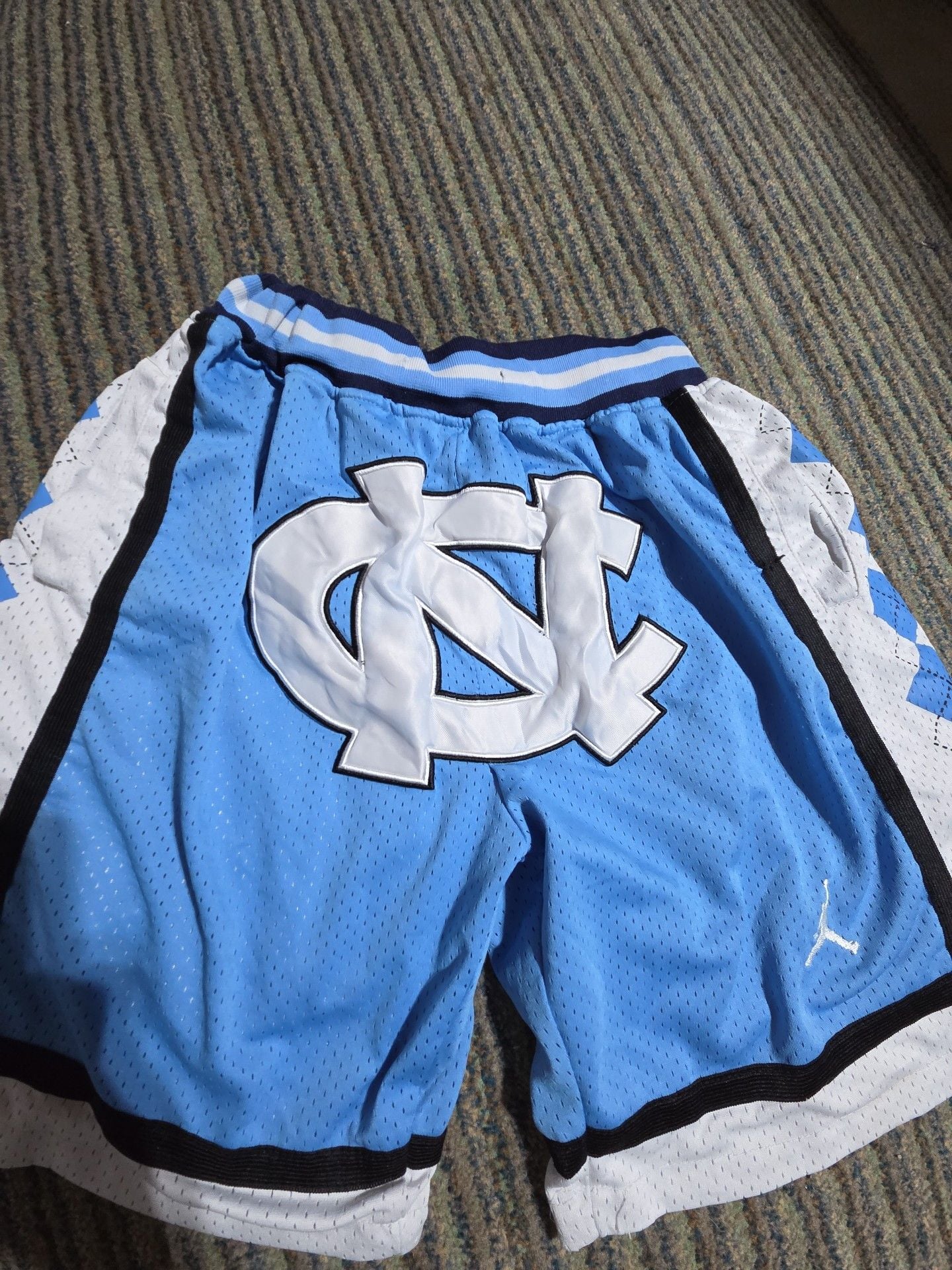 Just Don x Jordan UNC Tar Heels Basketball Shorts Blue 3