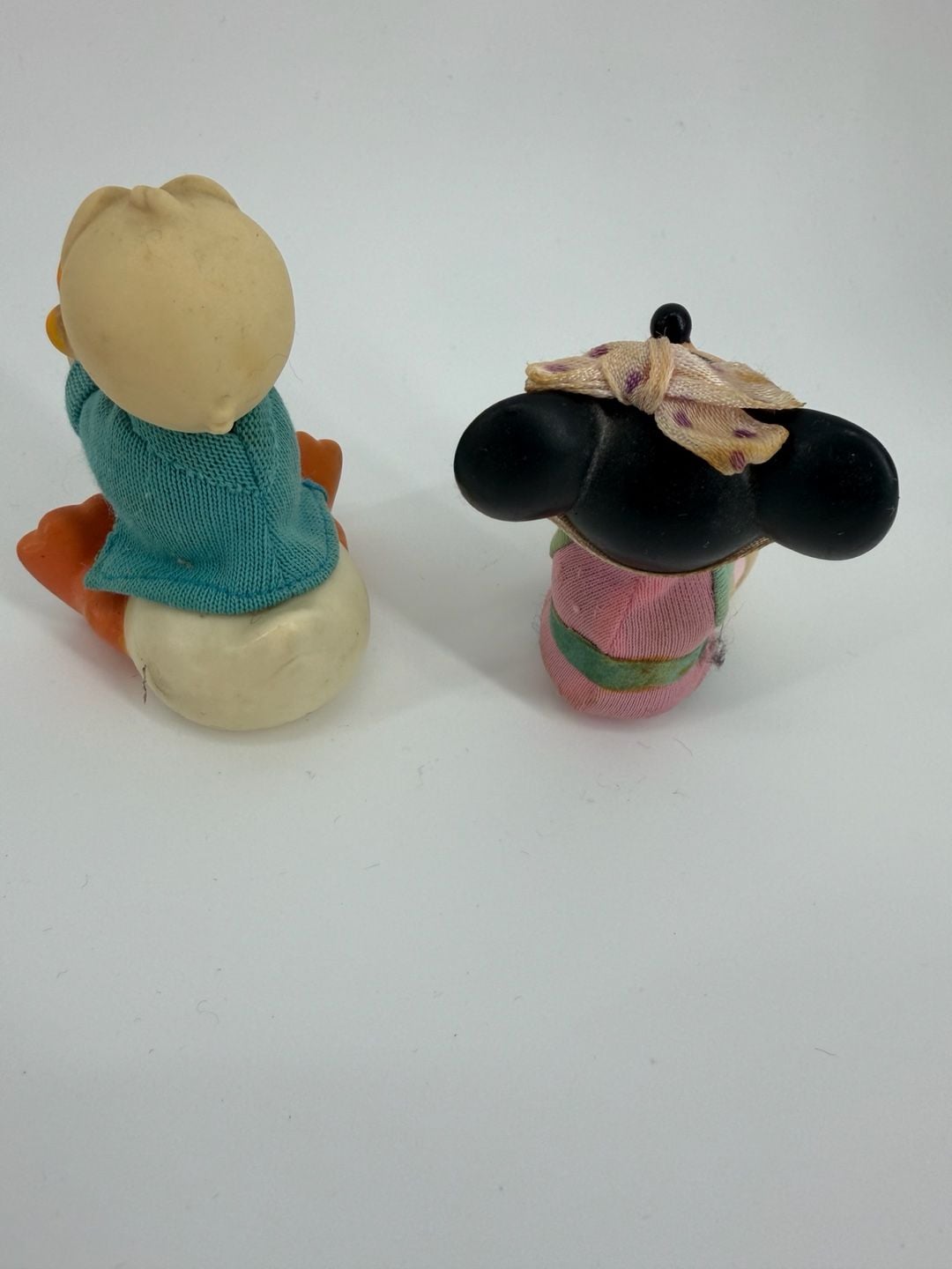 Vintage Disney Donald Duck & Minnie Mouse Rubber Vinyl Dolls 2
