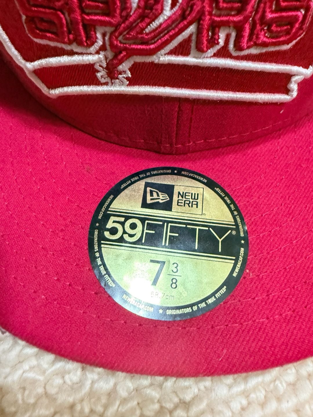 New Era San Antonio Spurs 59Fifty Hat Size 7 3/8 Pink 3