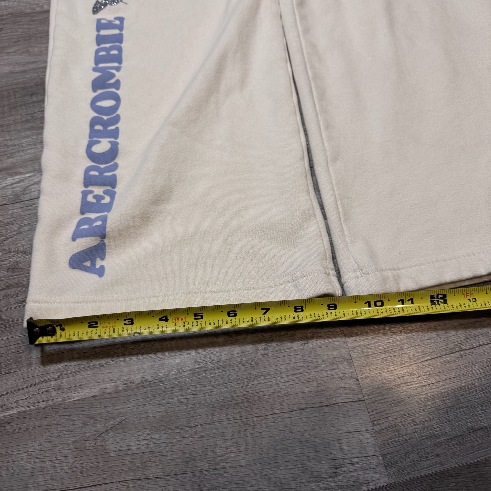 Abercrombie Kids Logo Wide Leg Sweatpants Size 17/18 Short 5