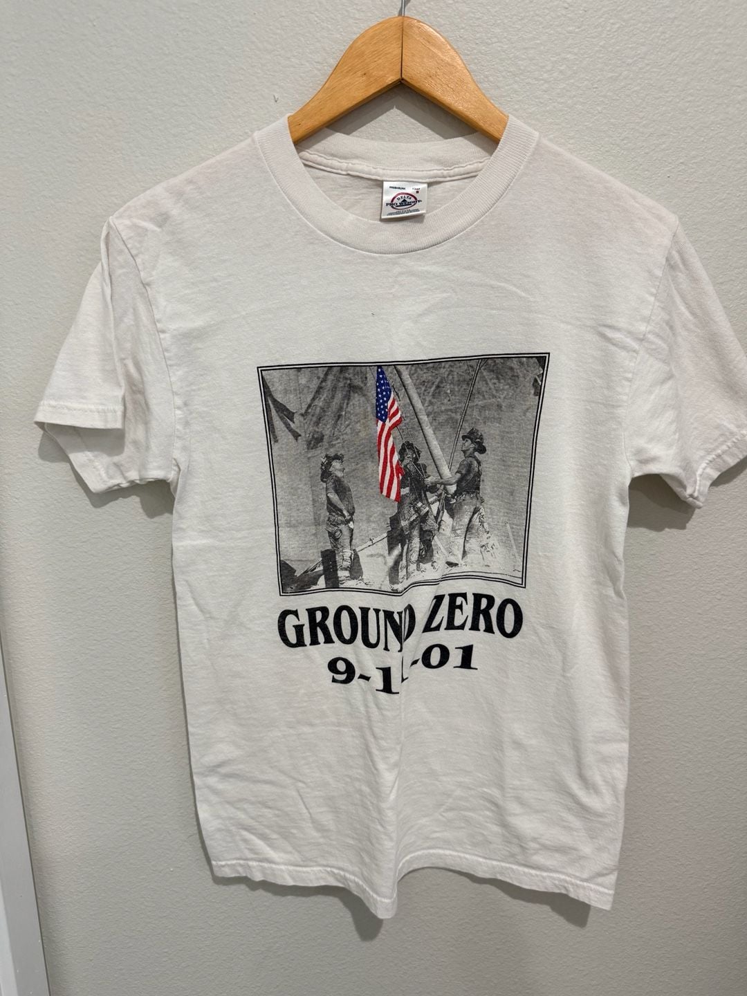 Delta Pro Weight Ground Zero 9-11-01 T-Shirt White Size S 2