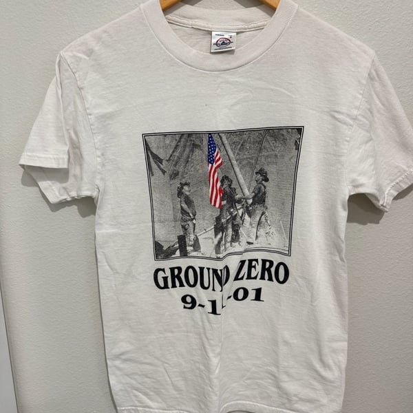 Delta Pro Weight Ground Zero 9-11-01 T-Shirt White Size S