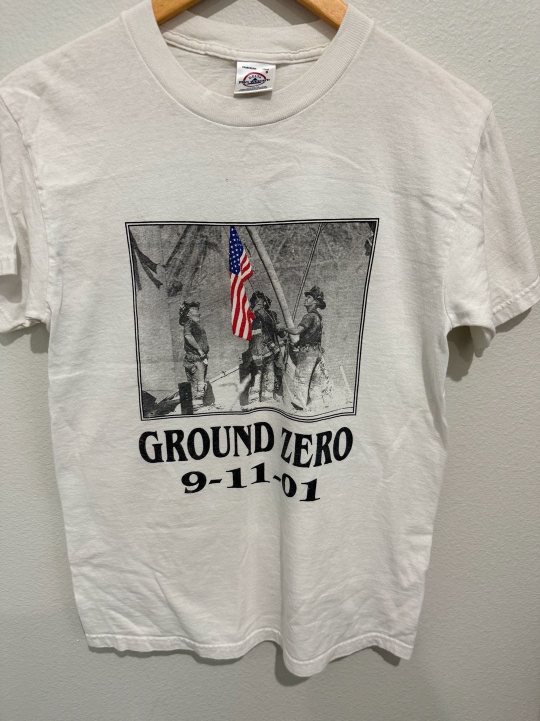 Delta Pro Weight Ground Zero 9-11-01 T-Shirt White Size S 3