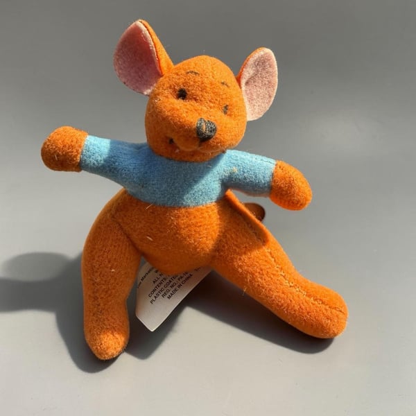 Winnie The Pooh Roo Kangaroo Plush Toy 2.5 Inches Tall Disney McDonalds