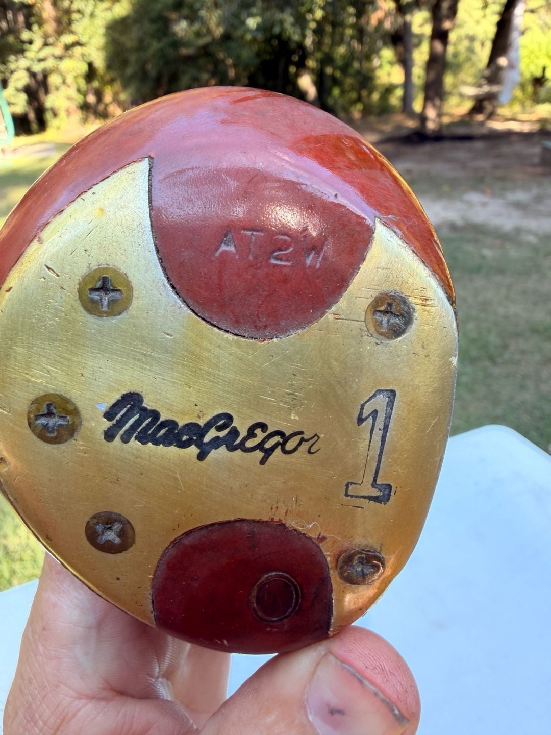 Macgregor T85 MT Persimmon 1 Wood Driver Velocitized Eye-O-Matic Oil Hardened 1