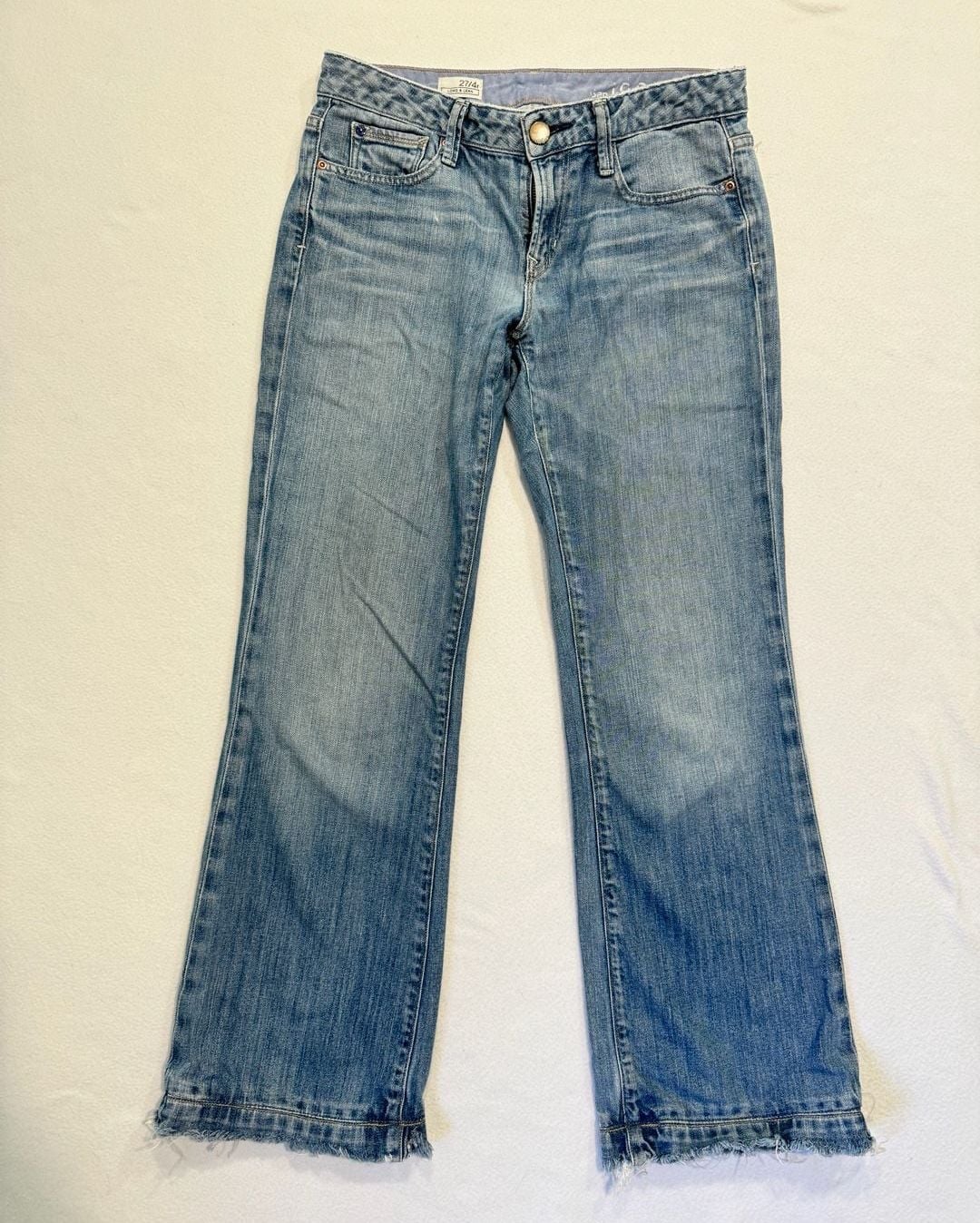 Gap Long & Lean Jeans Women 27/4R Flare Bootcut 2009 Y2K Medium Wash 9
