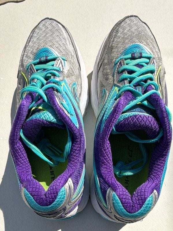 Saucony Ride 8 Running Shoes Silver Purple Blue S10273-1 8