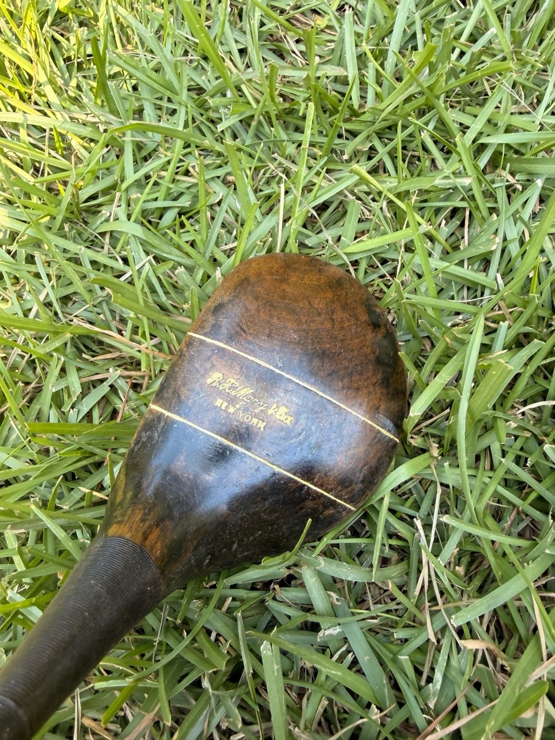 R.H. Macy & Co. Vintage Wooden Golf Club Head 2