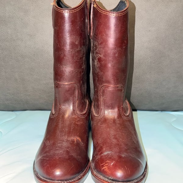 Vintage LaCrosse Size 9 Waterproof Rubber Cowboy Boots Made in USA