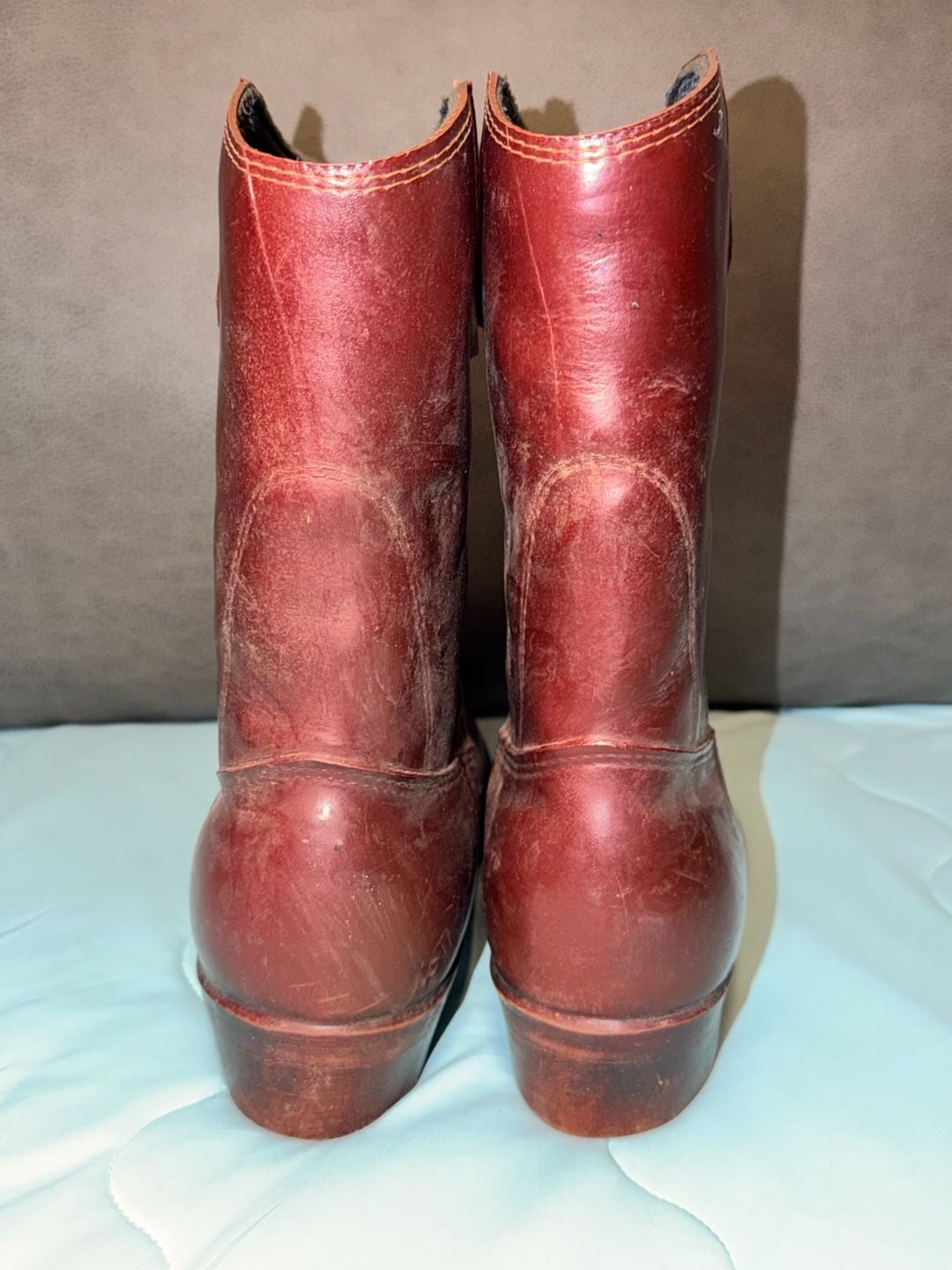 Vintage LaCrosse Size 9 Waterproof Rubber Cowboy Boots Made in USA 3