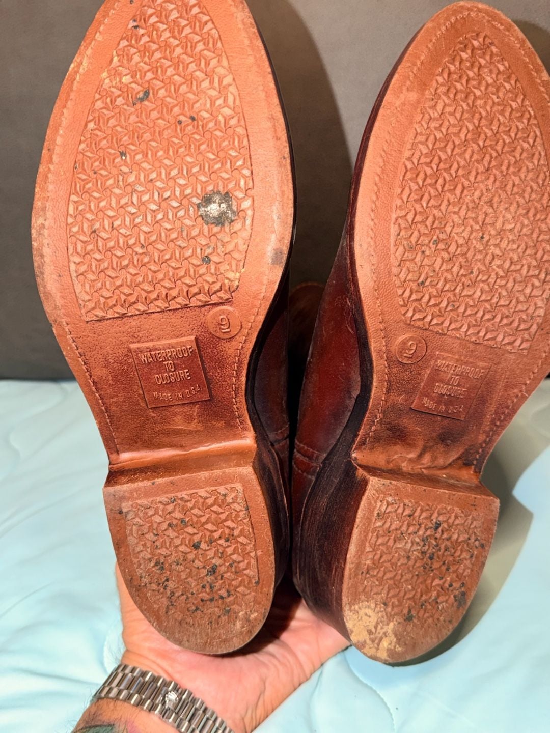 Vintage LaCrosse Size 9 Waterproof Rubber Cowboy Boots Made in USA 9