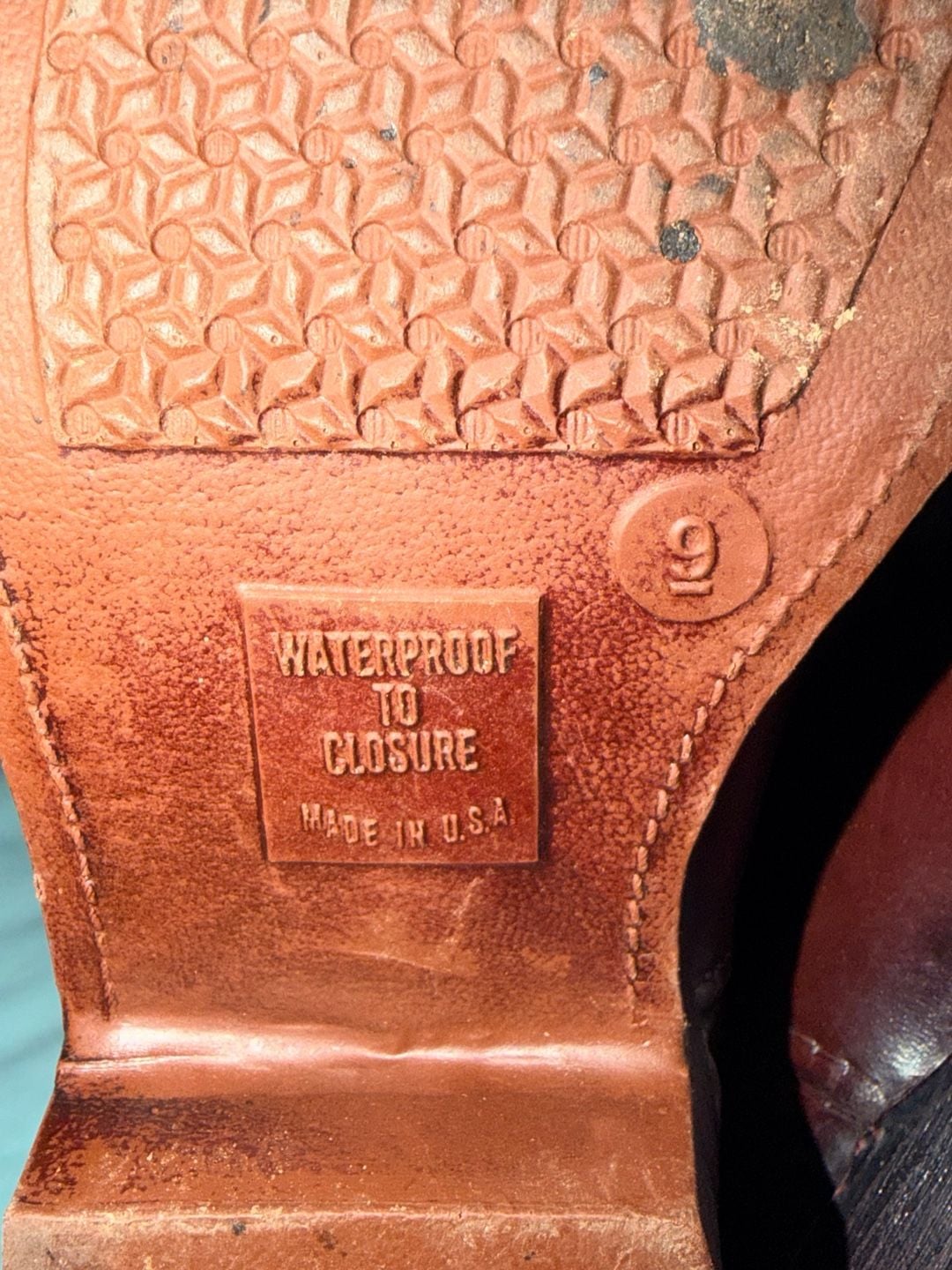 Vintage LaCrosse Size 9 Waterproof Rubber Cowboy Boots Made in USA 10