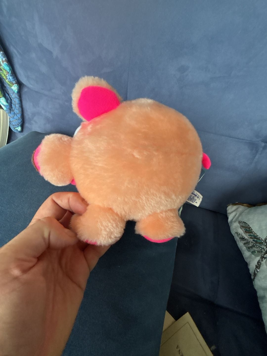 Cloud 9 Orange Pink Pig Plush Stuffed Animal Toy Vintage 5