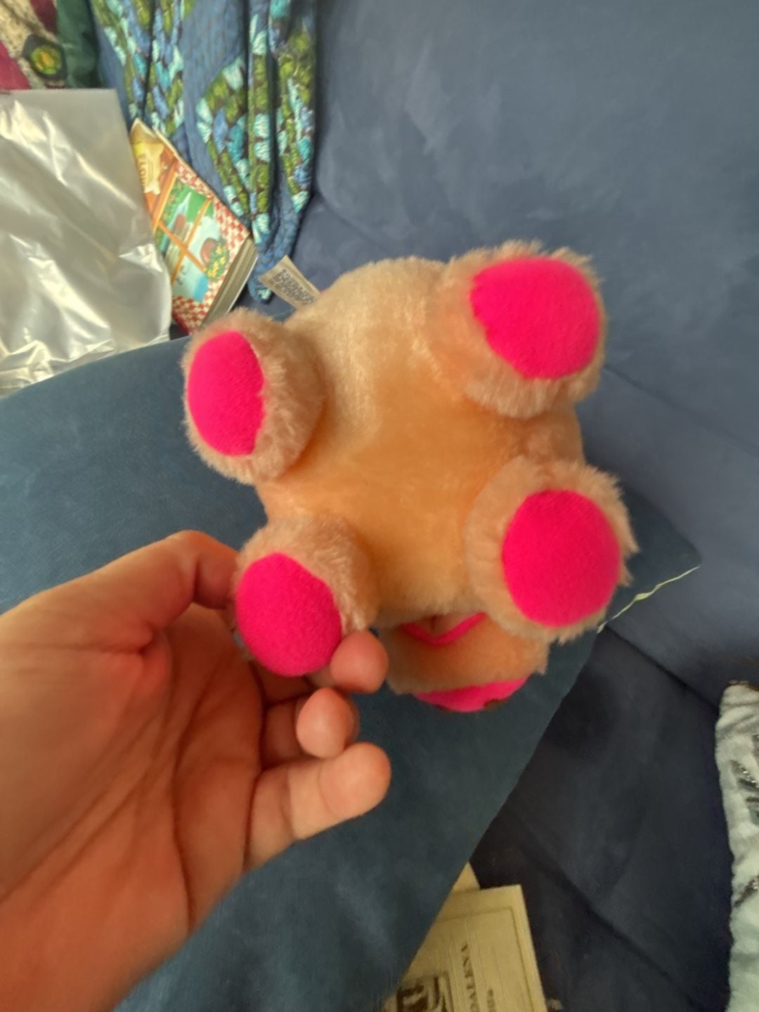 Cloud 9 Orange Pink Pig Plush Stuffed Animal Toy Vintage 7