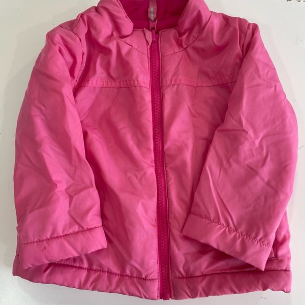 Cat & Jack Toddler Girls' Pink winter fall puffer Snowplay Jacket 2T
