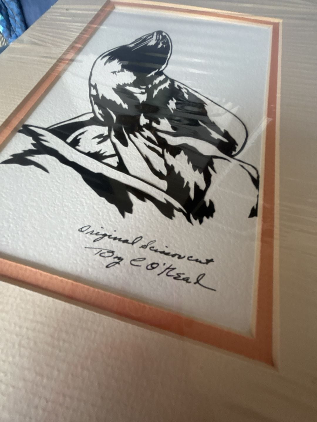 Tony O'Neal Original Scissor Cut Sea Lion Art Print 2