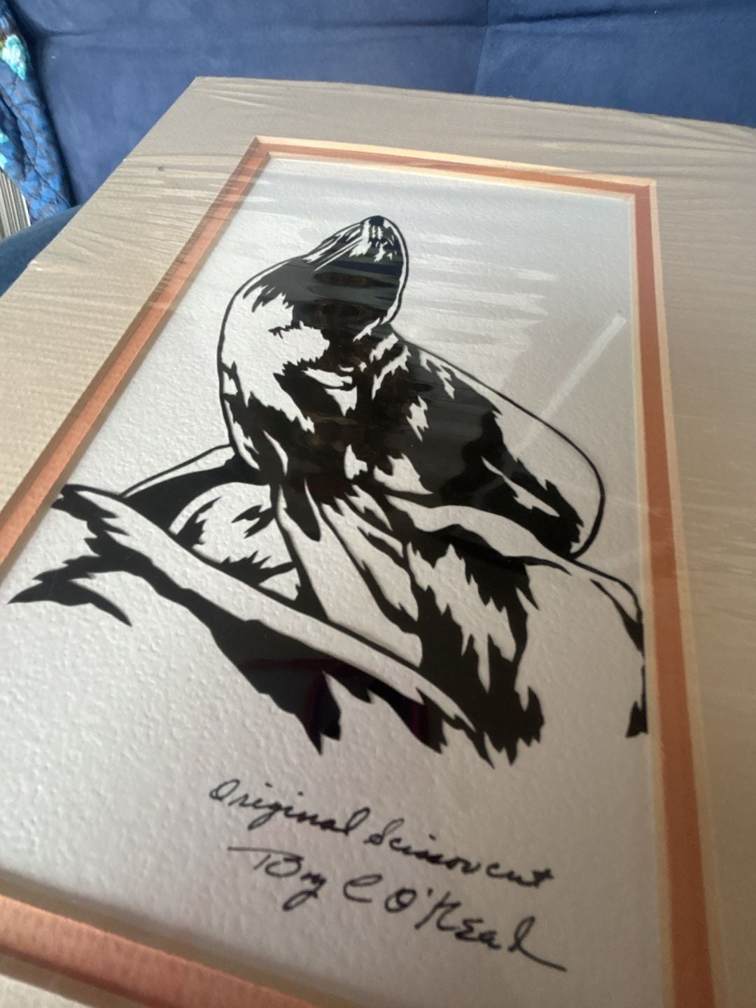 Tony O'Neal Original Scissor Cut Sea Lion Art Print 3