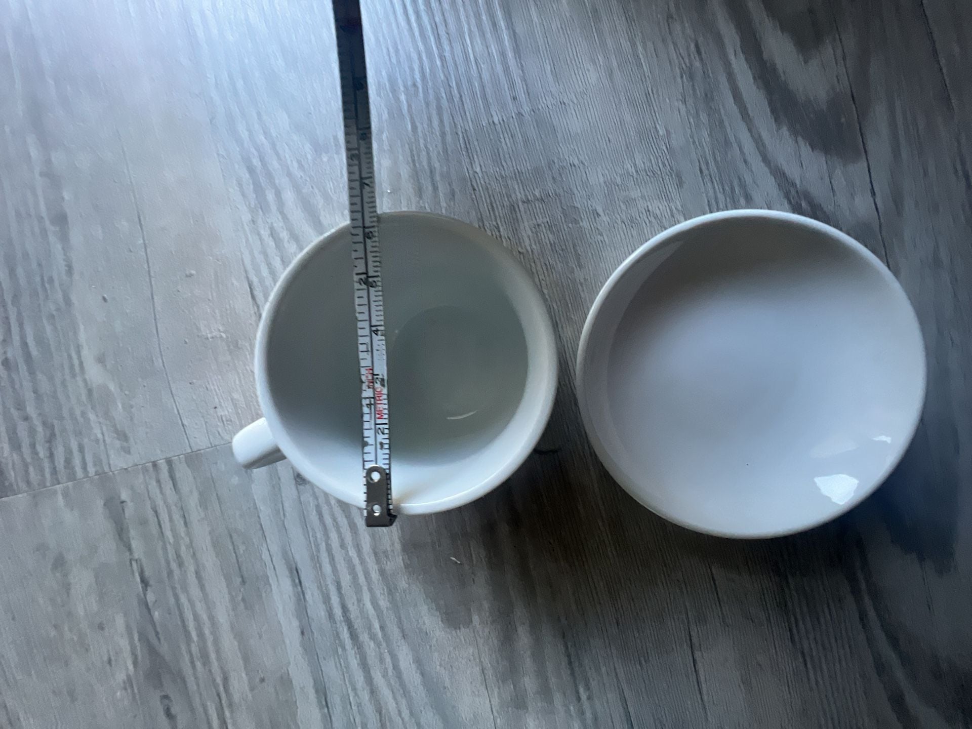 Williams-Sonoma Open Kitchen White Espresso Cup and Saucer Set of 2 5