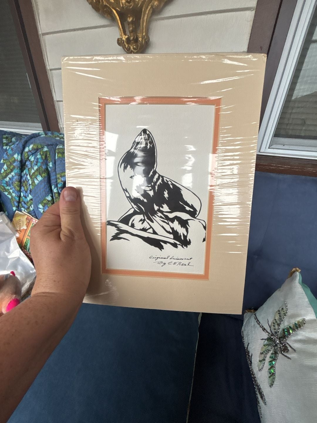 Tony O'Neal Original Scissor Cut Sea Lion Art Print 5