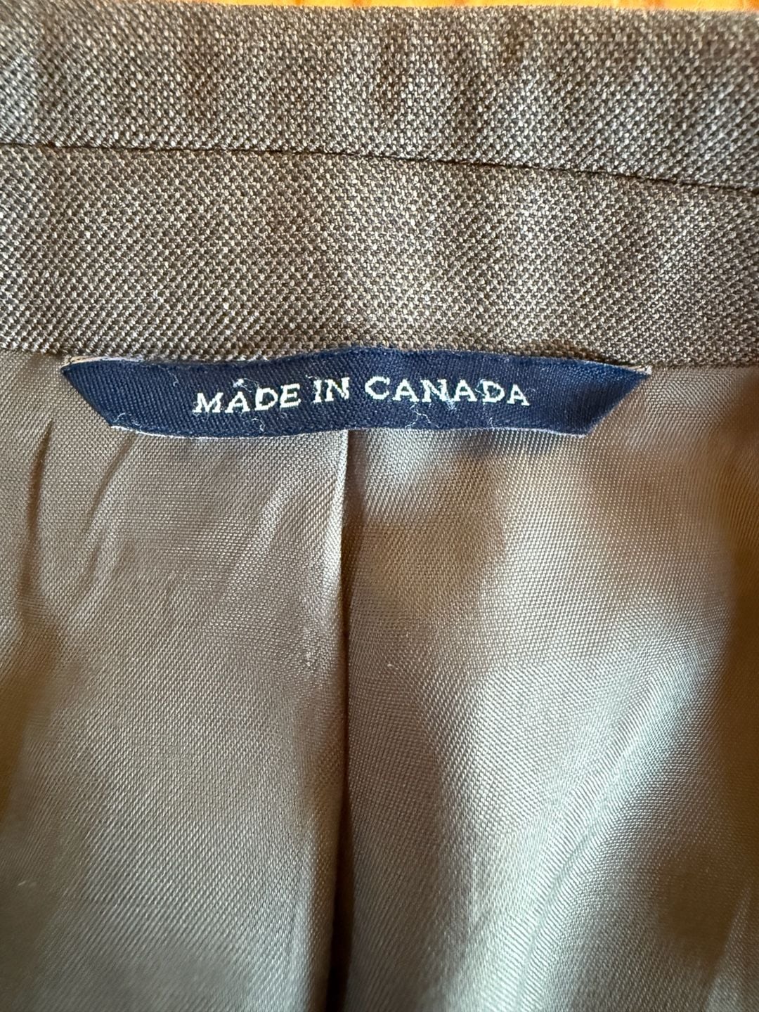 Polo Ralph Lauren Sport Coat Blazer Brown Wool Blend Made In Canada 4