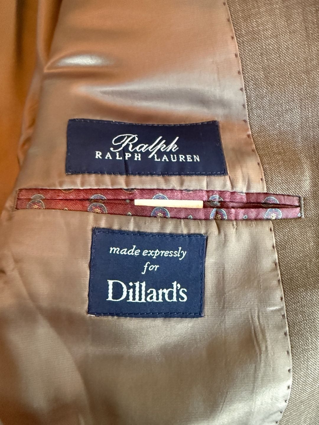 Polo Ralph Lauren Sport Coat Blazer Brown Wool Blend Made In Canada 8