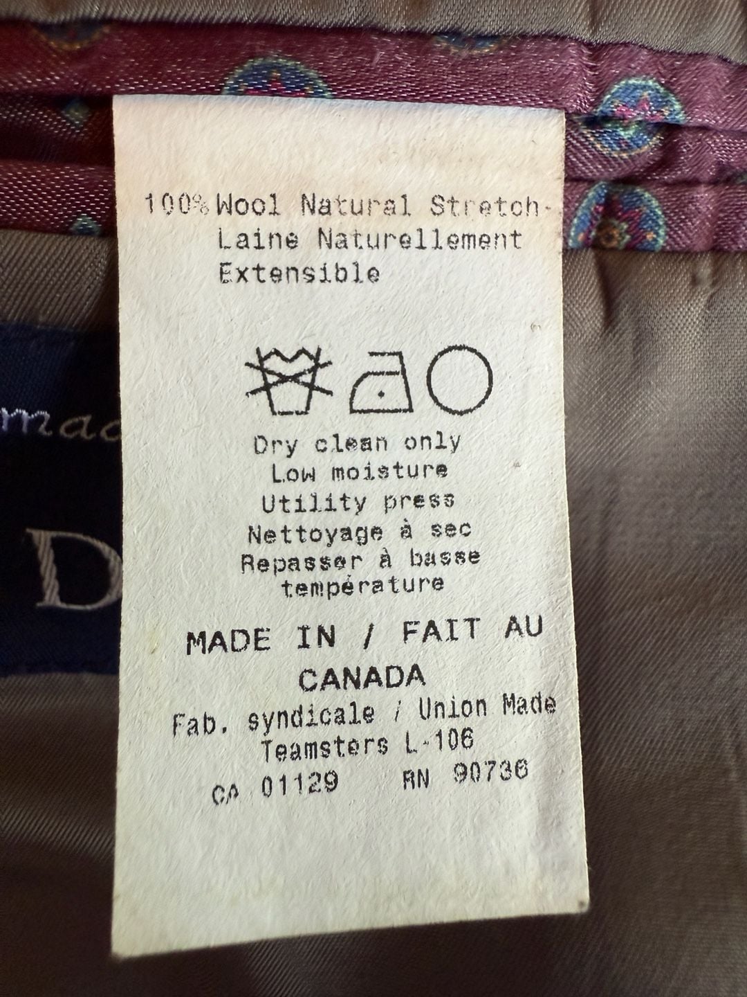 Polo Ralph Lauren Sport Coat Blazer Brown Wool Blend Made In Canada 9
