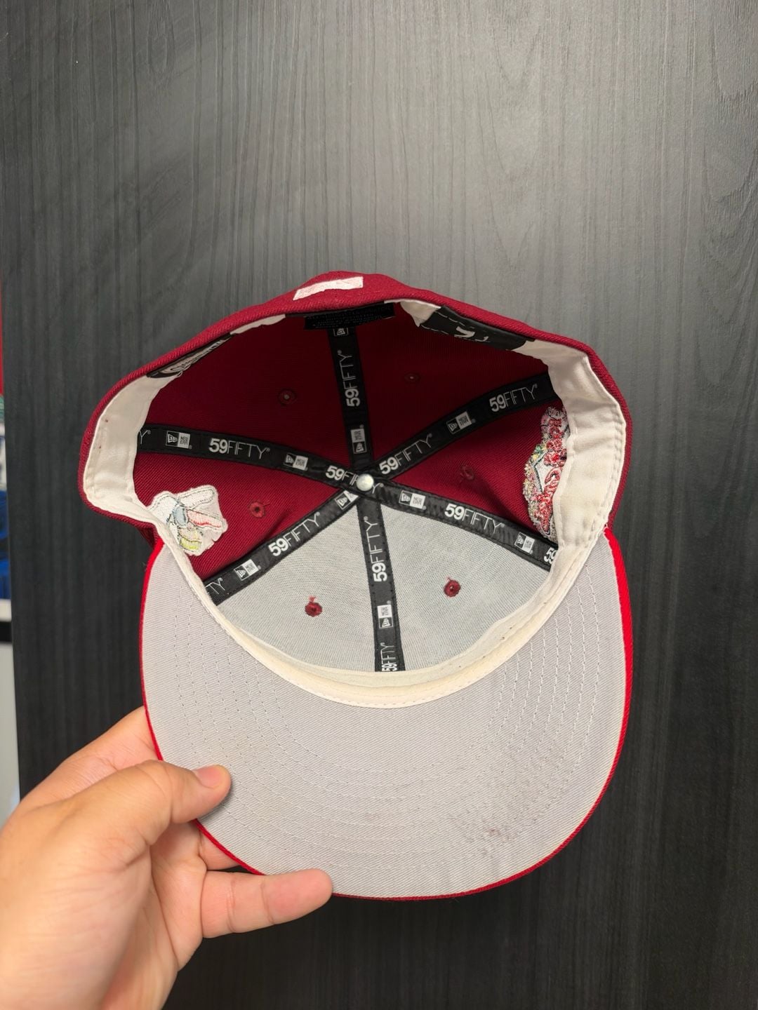 Jae tips New Era Los Angeles Dodgers 59FIFTY Fitted Hat 7 1/2 Red LA Forever 6
