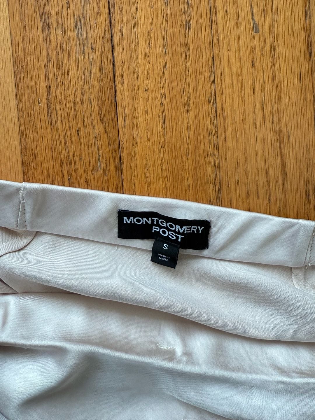Montgomery Post Lace Trim Slip Skirt Off-White Size S 5
