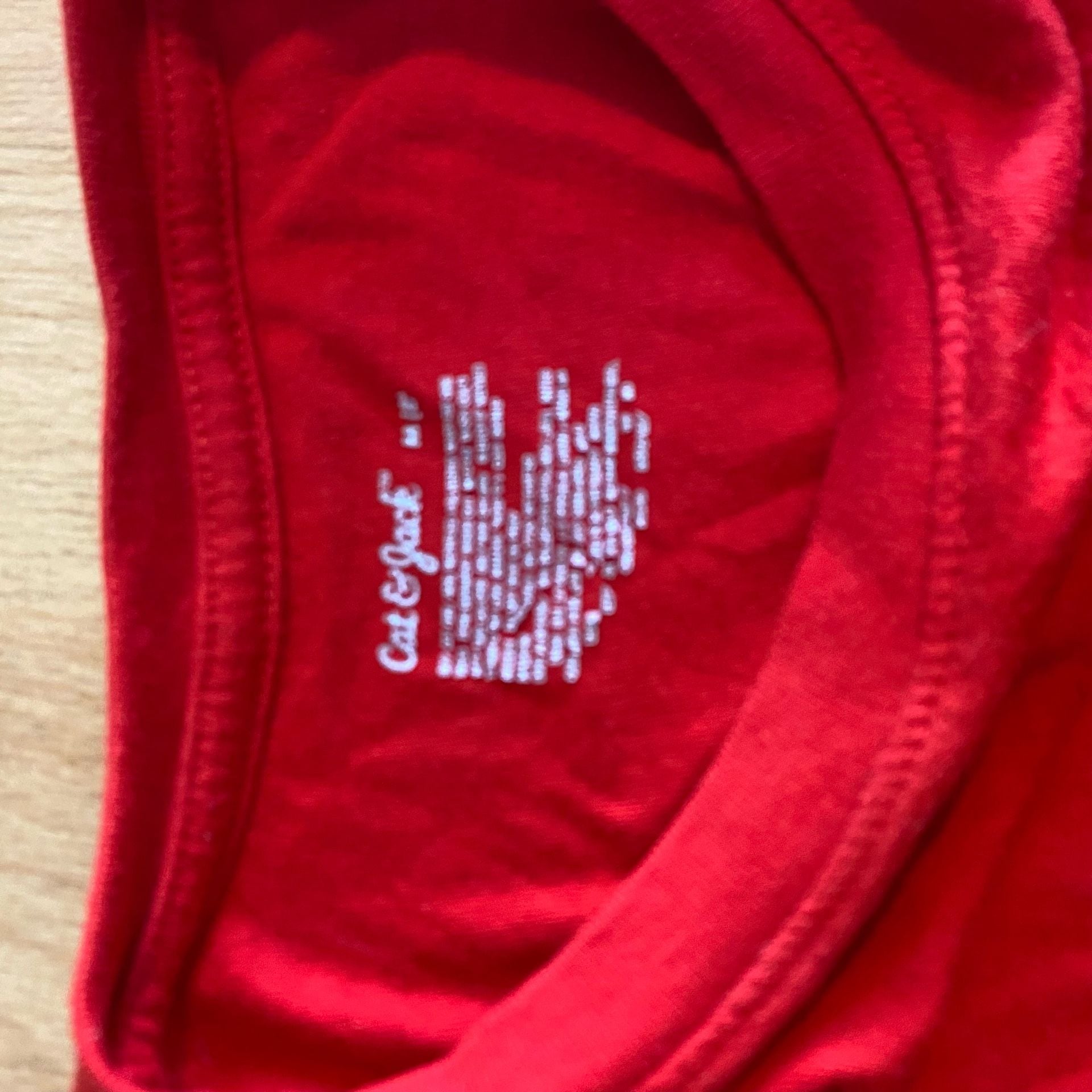 Cat & Jack T-Shirt Size M Red Short Sleeve Crewneck 3