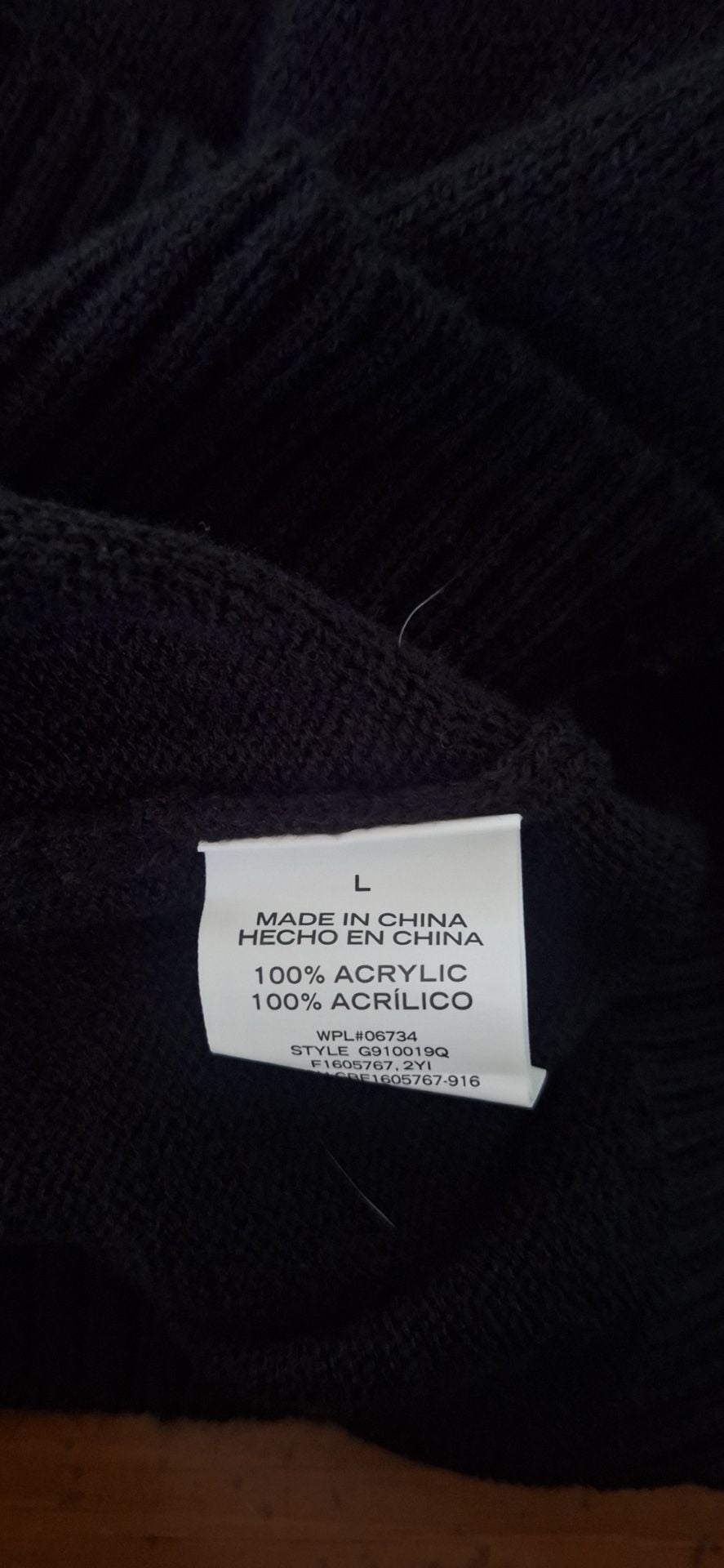 Geoffrey Beene Shawl Collar Sweater Black Knit Button Pullover 11