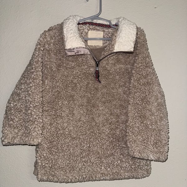 Size 4/5 Copper Key Sherpa Half Zip Pullover
