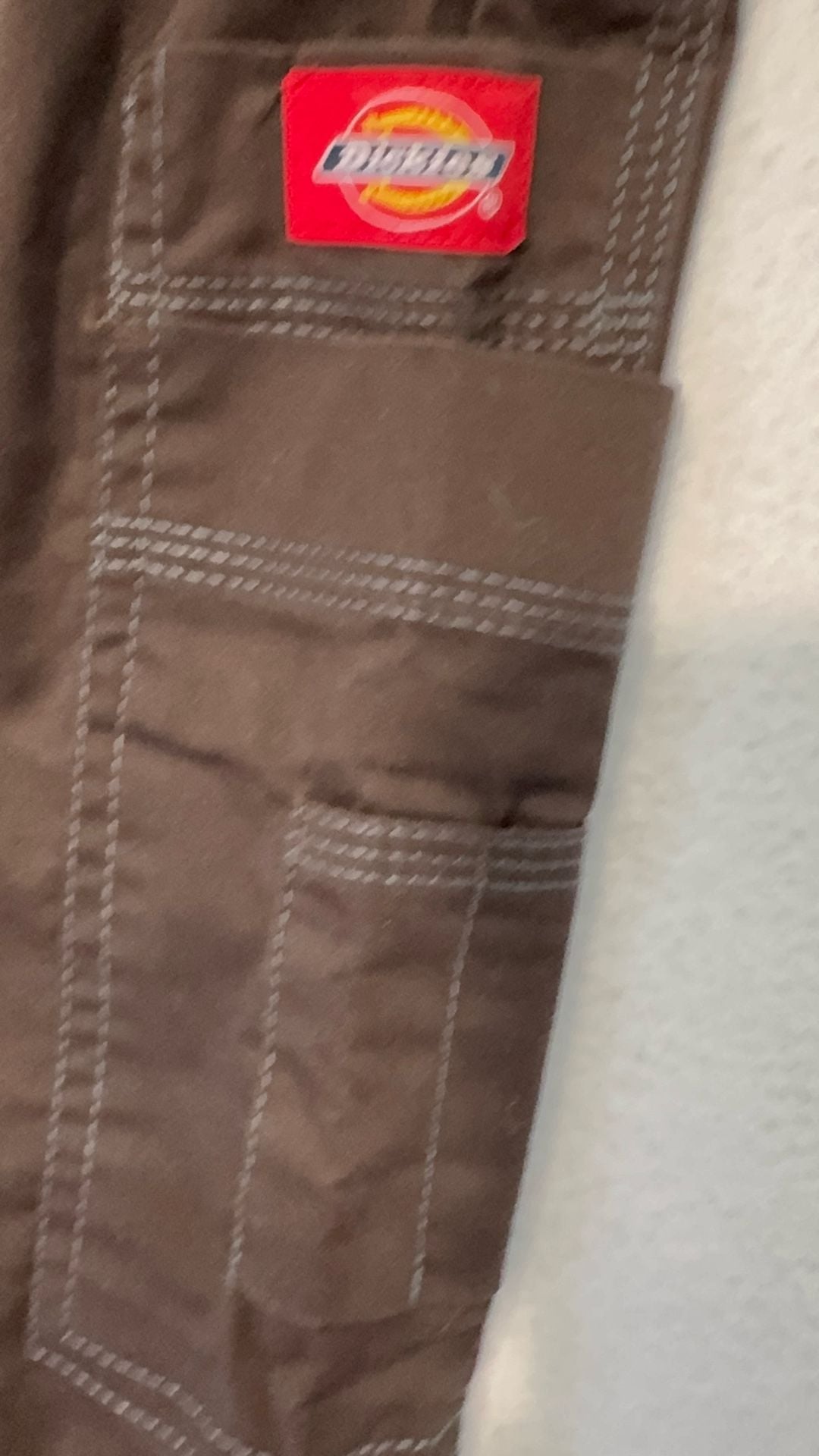 Dickies Gen Flex Women S Brown Cargo Scrub Pants Youtility Drawstring 5
