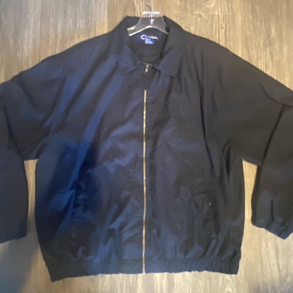 Vintage Catalina Full Zip Windbreaker Jacket Black